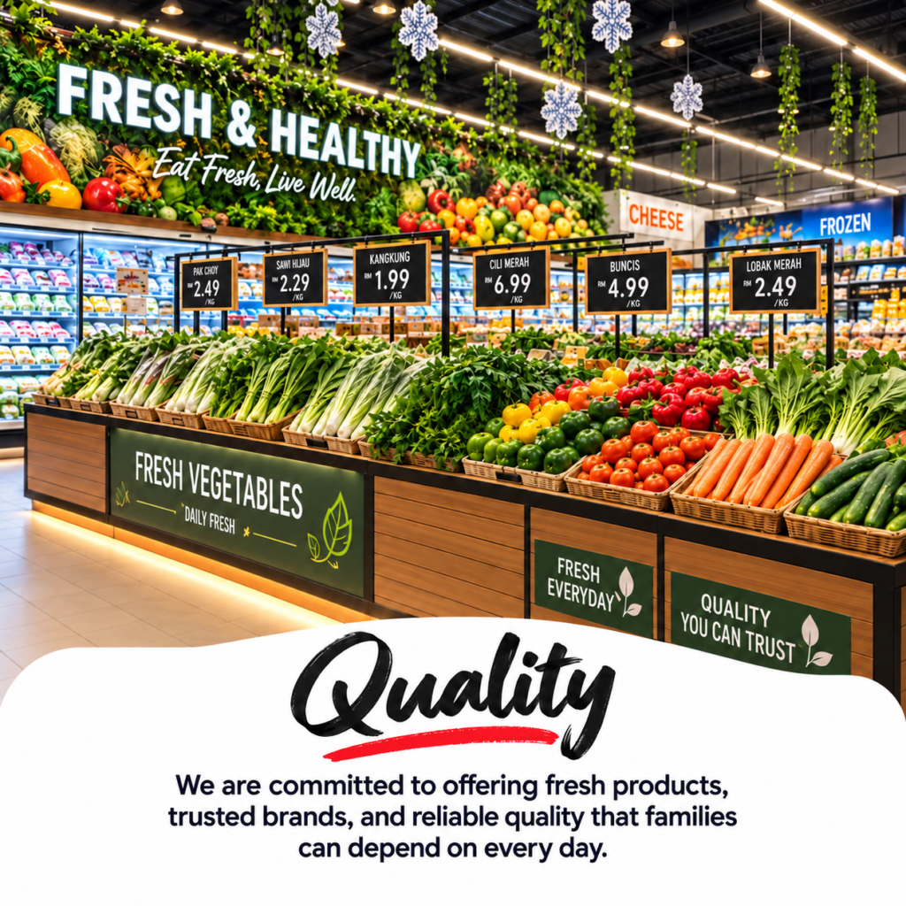 fresh vegetables, quality you can trust